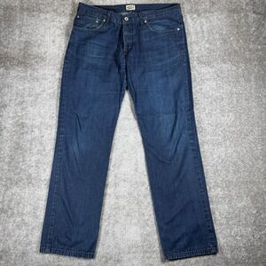 Naked & Famous Denim Jeans Men's 36x31 Blue Indigo Denim Slim Guy Lightweight